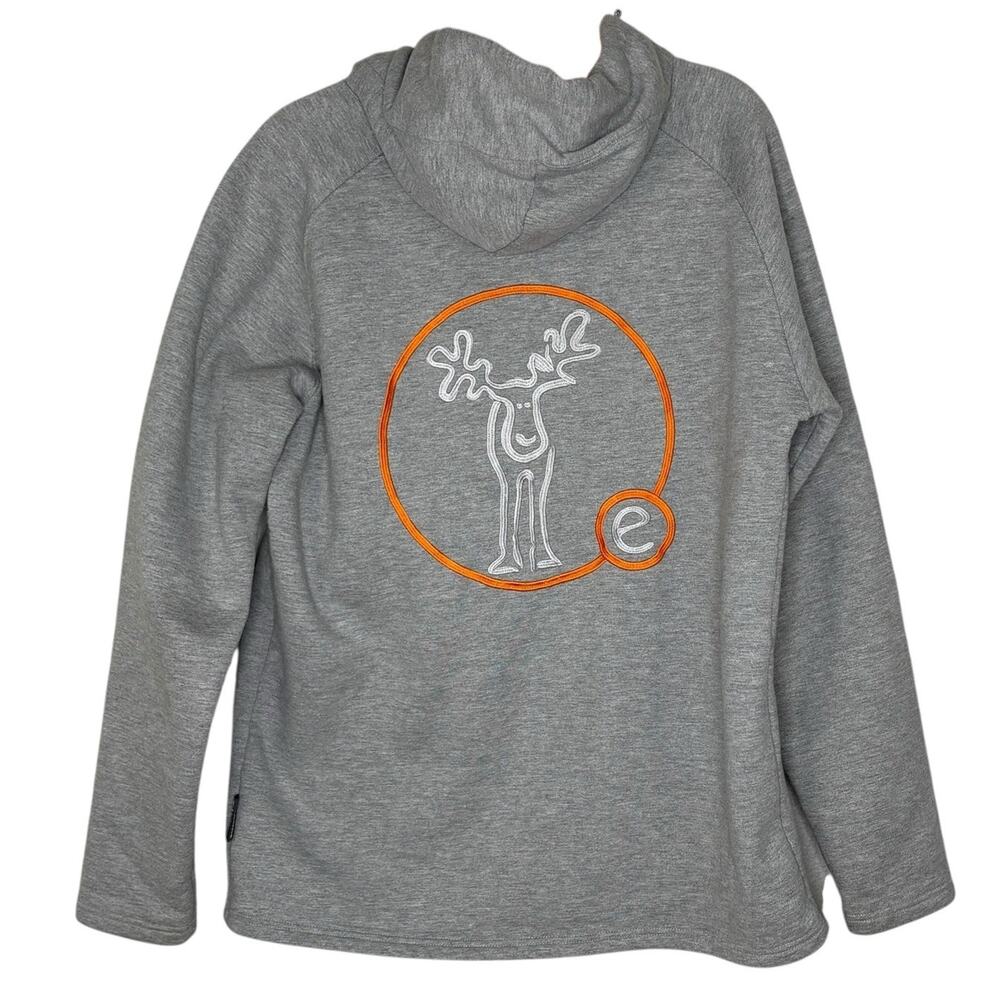 Elkline Men’s Size L Hoodie Pullover Sweatshirt Embroidered Elk Thick Heavy Warm
